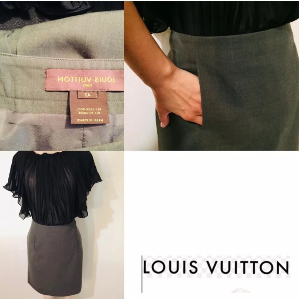Louis Vuitton Elegant gray skirt size 42 Eur